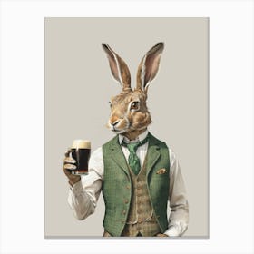 Ronan The Irish Hare Canvas Print