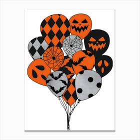 Halloween Balloons Canvas Print