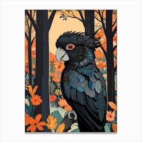 Parrot In The Forest Canvas Print