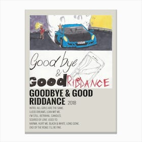 Goodbye & Good Riddance 2018 Poster Canvas Print