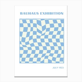 Bauhaus Blue Exhibition 30 Canvas Print