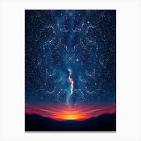 Starry Night Sky 3 Canvas Print