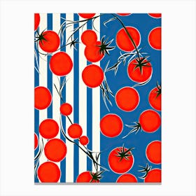 Cherry Tomatoes Summer Illustration 1 Canvas Print