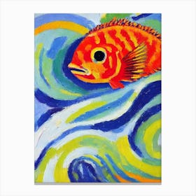 Quillfish Matisse Inspired Canvas Print