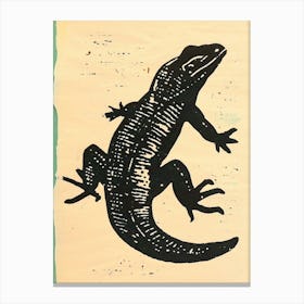 Grand Cayman Gecko Bold Block 1 Canvas Print