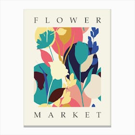 Flower Market Print 1 Canvas Print