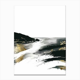 Black And White Seascape 2 Canvas Print