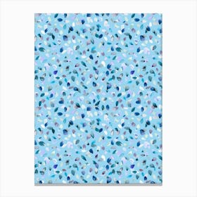 Petals Blue Canvas Print