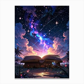 Open Book In The Sky Canvas Print