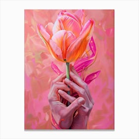 Pink Tulip Canvas Print