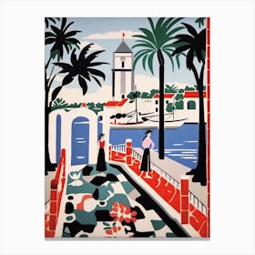 Ponte Vasco De Gama, Portugal, Colourful 3 Canvas Print