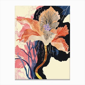 Colourful Flower Illustration Hydrangea 3 Canvas Print