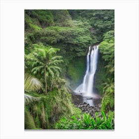 Millaa Millaa Falls, Australia Realistic Photograph (1) Canvas Print