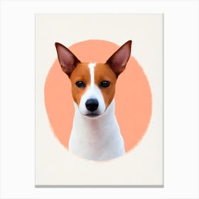 Basenji Illustration dog Canvas Print