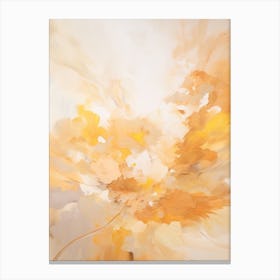 Autumn Gold Abstract Painting 1 Canvas Print