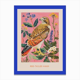 Spring Birds Poster Red Tailed Hawk 5 Canvas Print