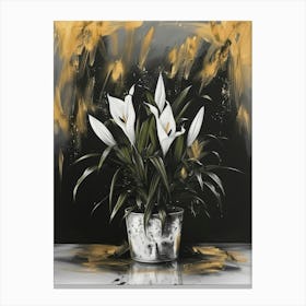 White Lilies 1 Canvas Print