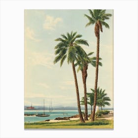 Rodas Beach Cies Islands Spain Vintage Canvas Print