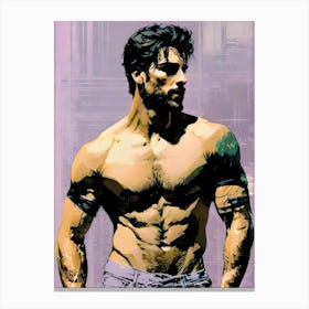 Muscular Man Canvas Print
