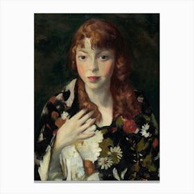 Moody Young Woman Canvas Print