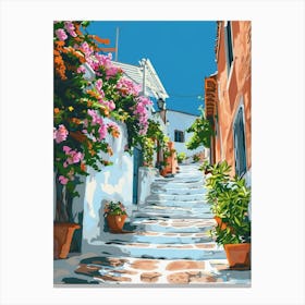 Greece Street 1 Canvas Print