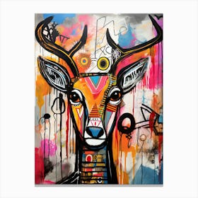Deer 43 Neo-expressionism Canvas Print