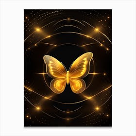 Golden Butterfly 48 Canvas Print