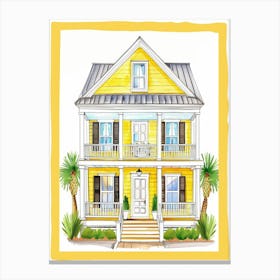 Yellow House 2 Canvas Print