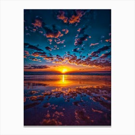 Sunrise Relection Canvas Print