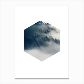 Misty Forest Canvas Print