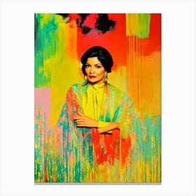 Shohreh Aghdashloo Colourful Pop Movies Art Movies Canvas Print