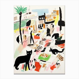 The Food Market In Sydney 2 Illustration Canvas Print