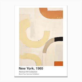 World Tour Exhibition, Abstract Art, New York, 1960 2 Canvas Print
