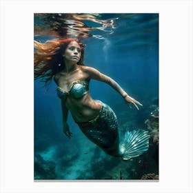 Mermaid-Reimagined 45 Canvas Print