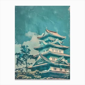 Nagoya Castle Mid Century Modern 2 Canvas Print