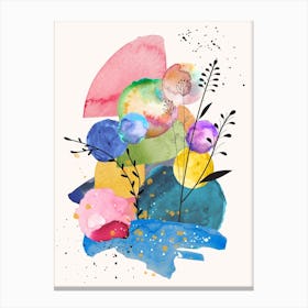 Watercolor Abstract Painting Canvas Print