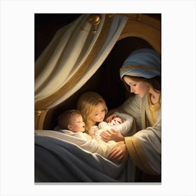 Dreamshaper V7 Birth Of A Child Biblical Time 1 Canvas Print