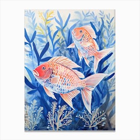 Two Fish In The Sea Canvas Print
