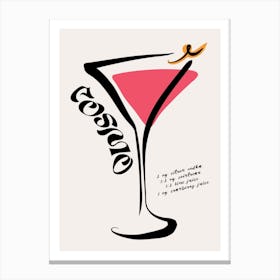 Cosmo Cocktail Canvas Print