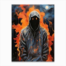 Hooded Man Canvas Print