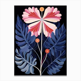 Cineraria 3 Hilma Af Klint Inspired Flower Illustration Canvas Print