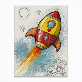 Rocket Ship Canvas Print