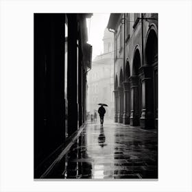 Modena, Italy,  Black And White Analogue Photography  2 Canvas Print