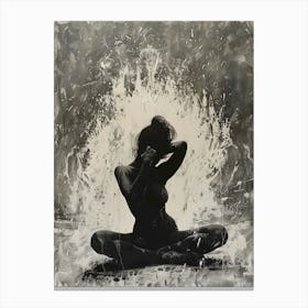yoga woman Canvas Print