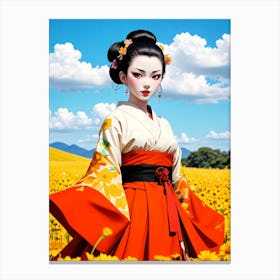 Japan Geisha Visual 33 Canvas Print