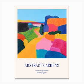 Colourful Gardens Tresco Abbey Gardens United Kingdom 1 Blue Poster Canvas Print