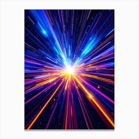 Light Speed Symphony (Abstract) Canvas Print