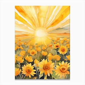 Yellow Sunshines Canvas Print