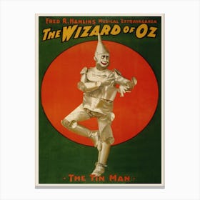The Wizard Of Oz Vintage Poster Canvas Print
