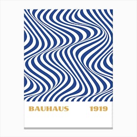 Bauhaus Blue Exhibition 34 Canvas Print